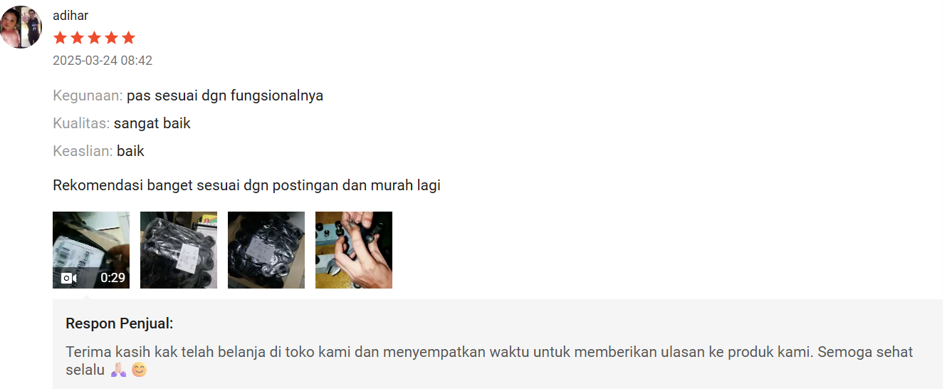 Ulasan Shopee Pembeli B